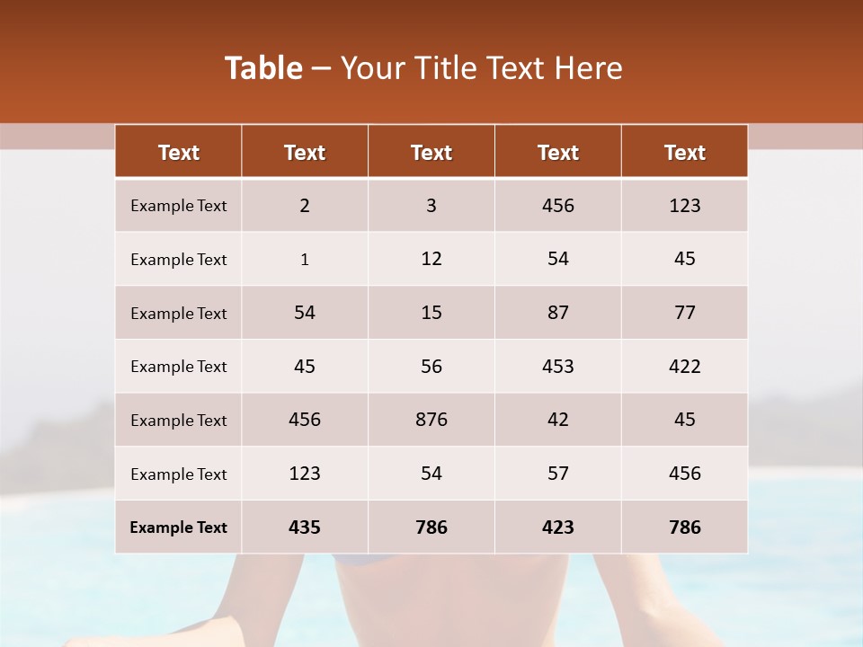 Trainer Stretch Seaside PowerPoint Template