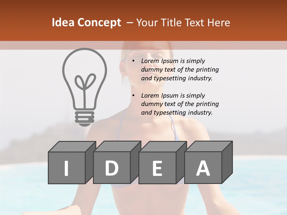 Trainer Stretch Seaside PowerPoint Template