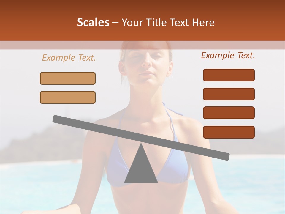 Trainer Stretch Seaside PowerPoint Template