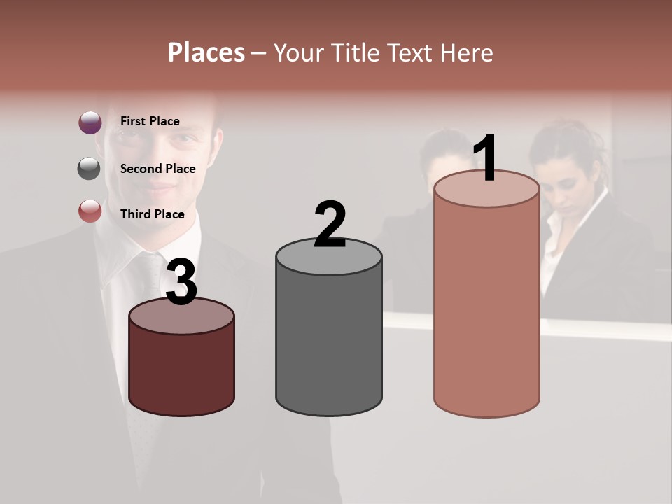 Smiling Success Man PowerPoint Template