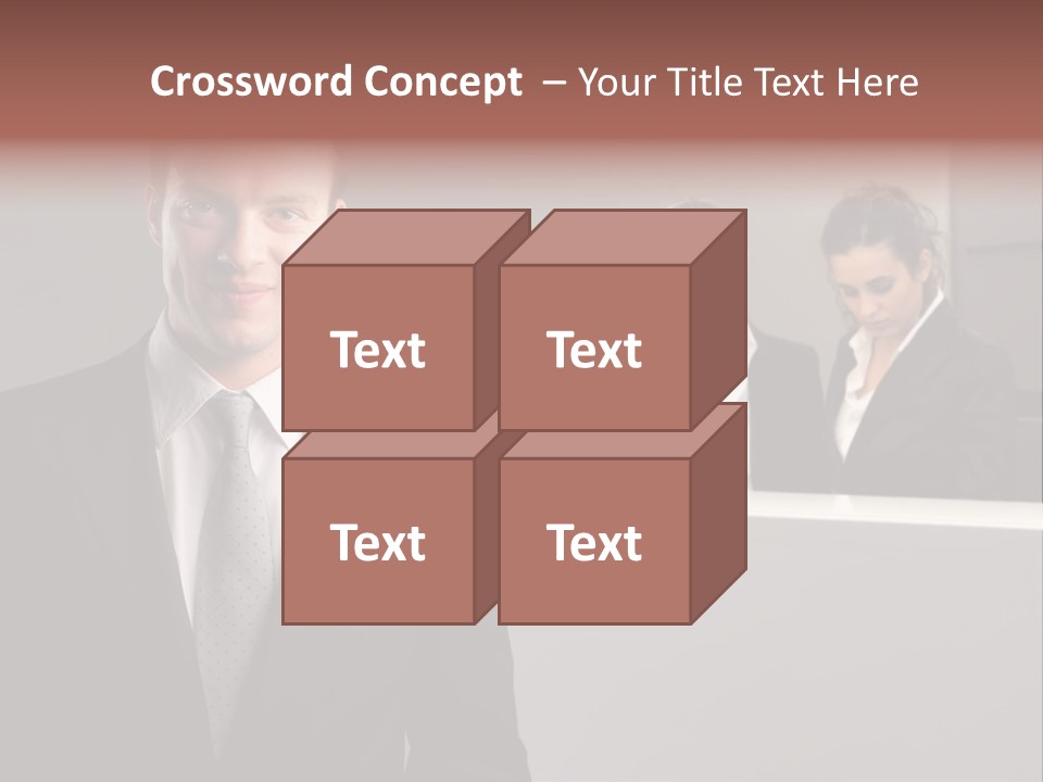 Smiling Success Man PowerPoint Template