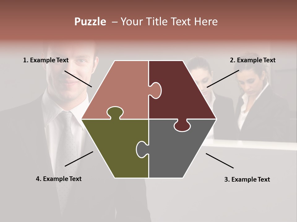 Smiling Success Man PowerPoint Template