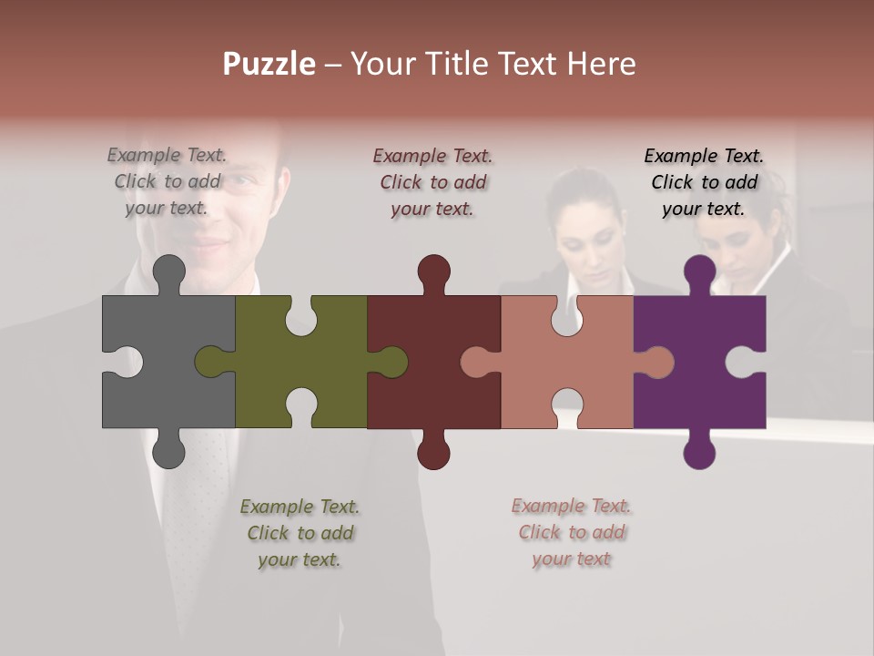 Smiling Success Man PowerPoint Template