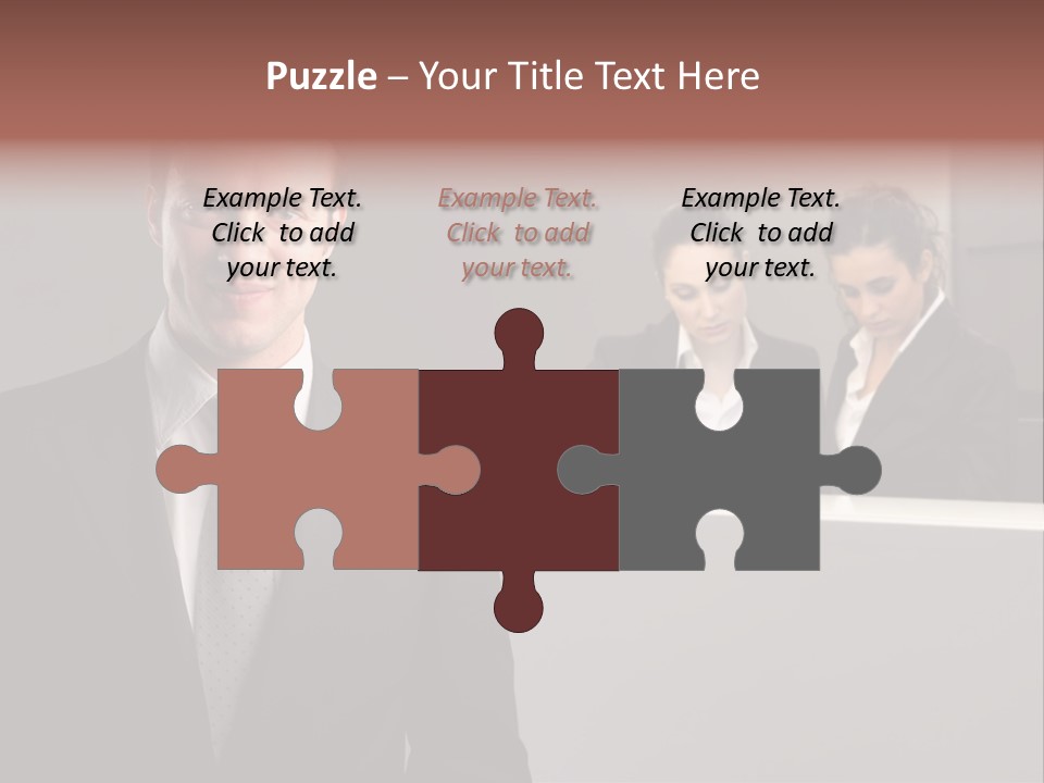 Smiling Success Man PowerPoint Template