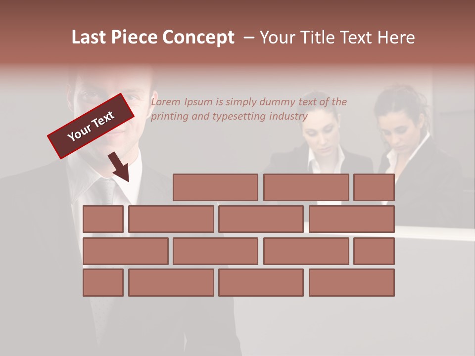 Smiling Success Man PowerPoint Template