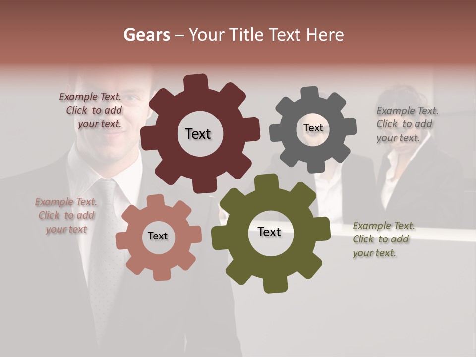 Smiling Success Man PowerPoint Template