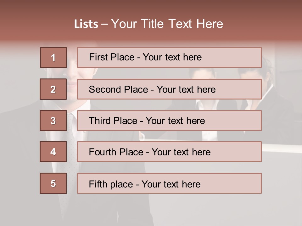 Smiling Success Man PowerPoint Template