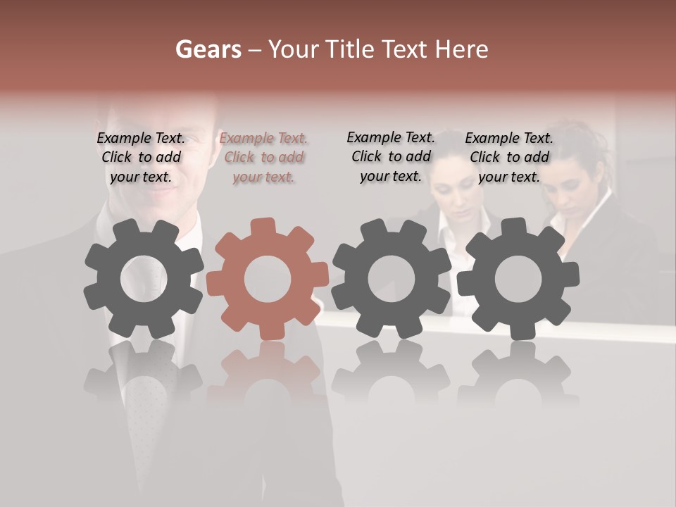 Smiling Success Man PowerPoint Template