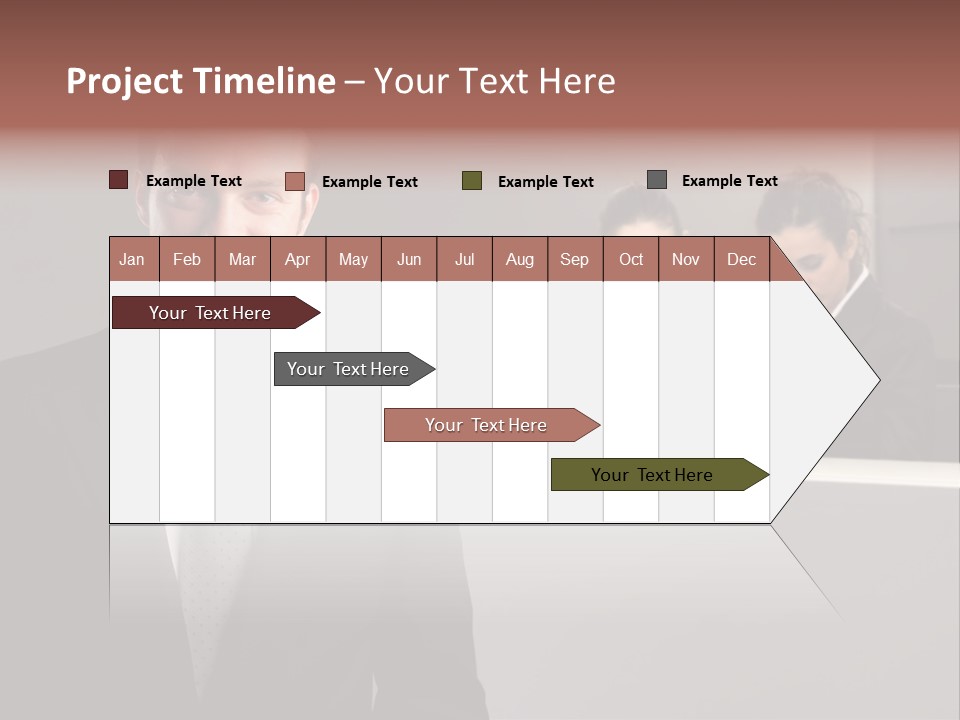 Smiling Success Man PowerPoint Template
