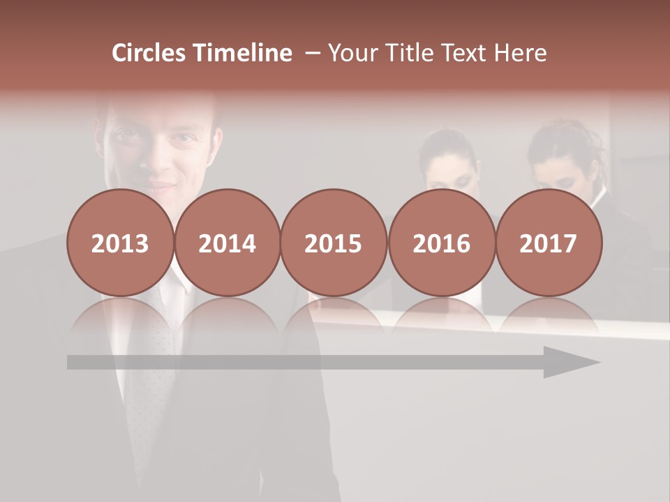 Smiling Success Man PowerPoint Template