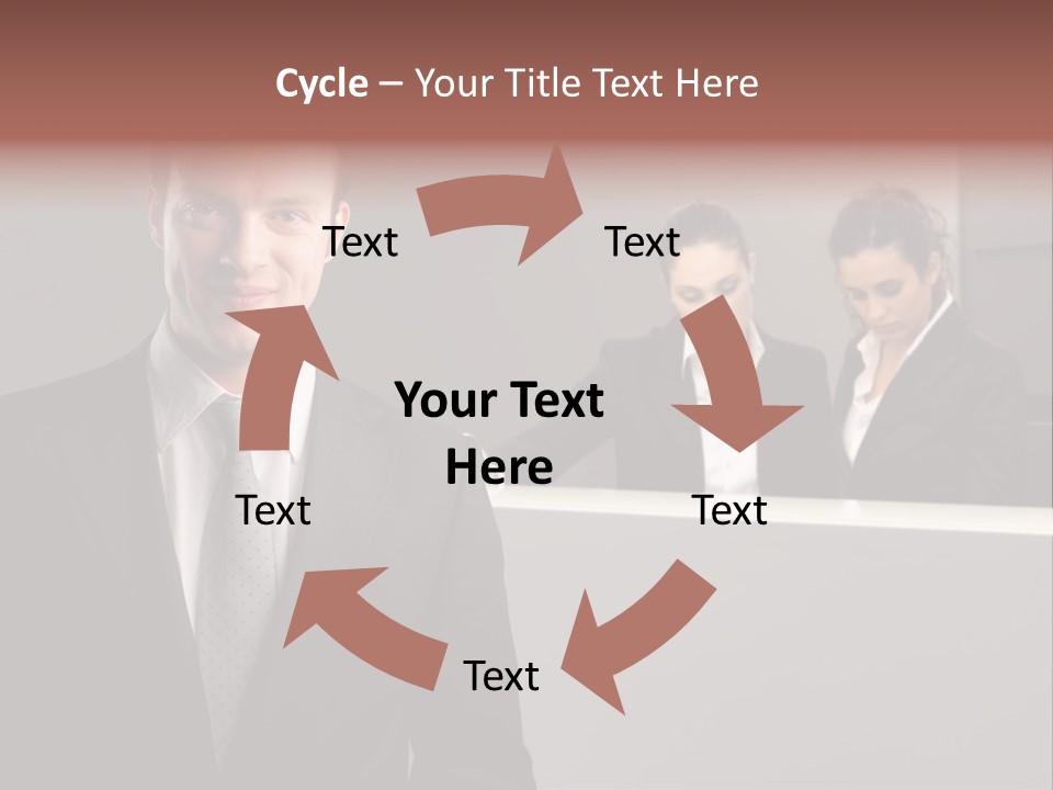 Smiling Success Man PowerPoint Template