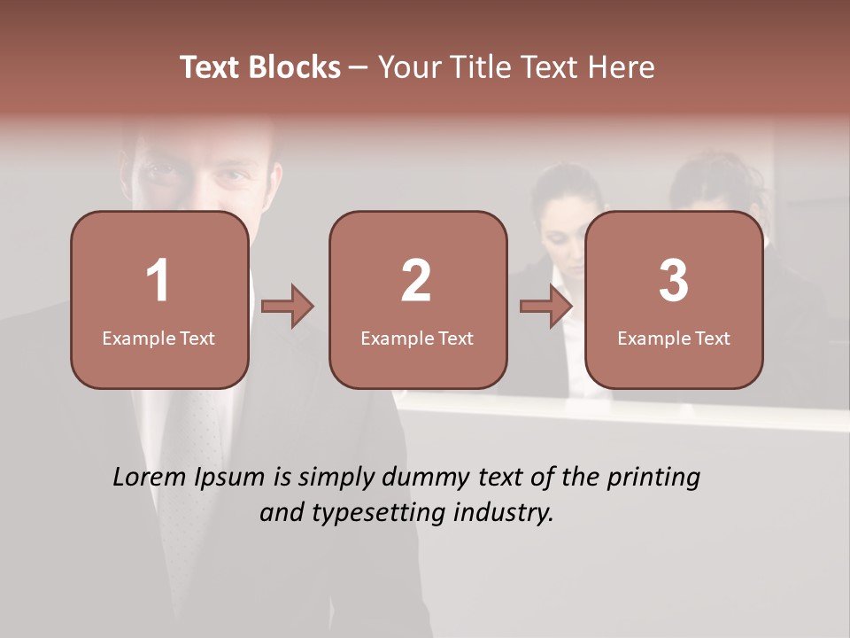 Smiling Success Man PowerPoint Template