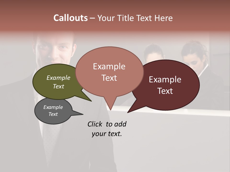 Smiling Success Man PowerPoint Template