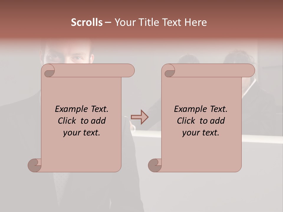 Smiling Success Man PowerPoint Template