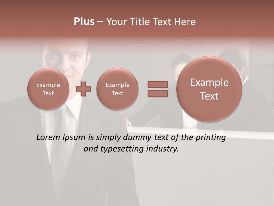 Smiling Success Man PowerPoint Template