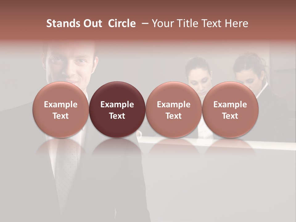 Smiling Success Man PowerPoint Template