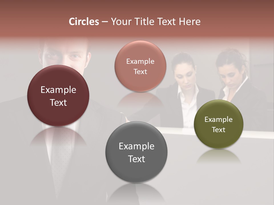 Smiling Success Man PowerPoint Template