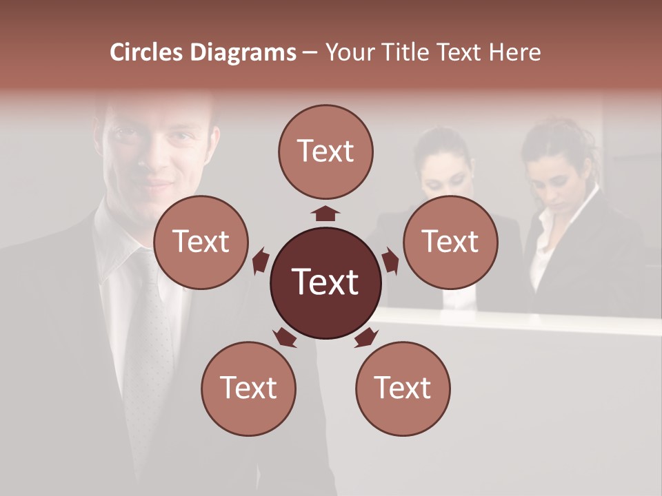 Smiling Success Man PowerPoint Template