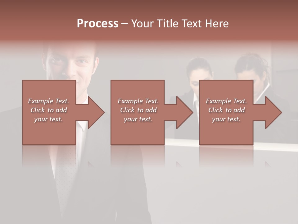 Smiling Success Man PowerPoint Template