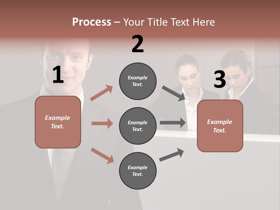 Smiling Success Man PowerPoint Template