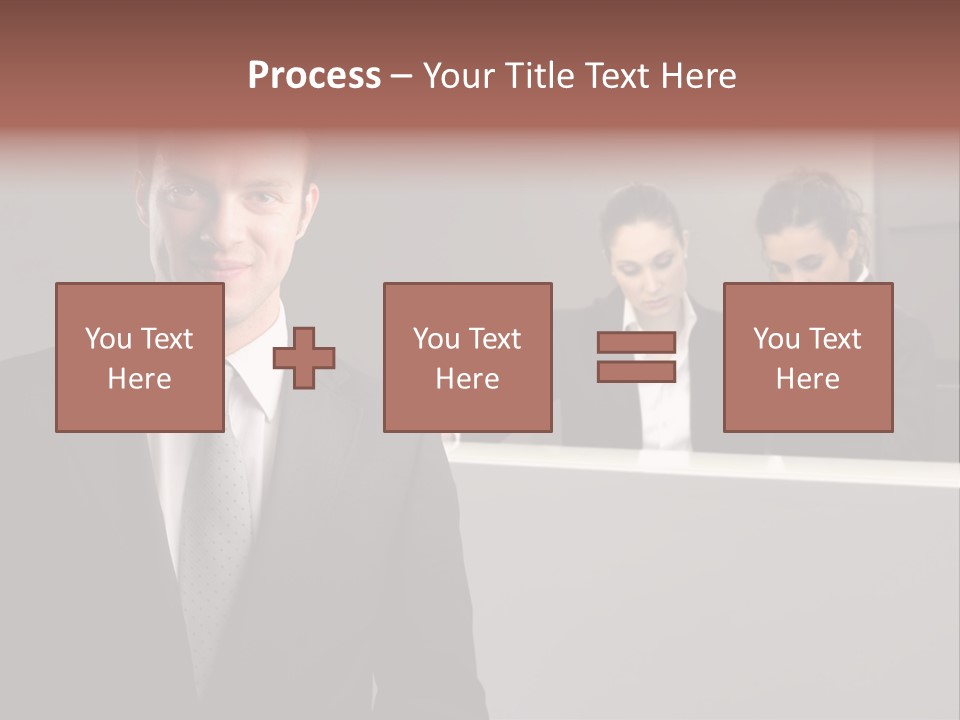 Smiling Success Man PowerPoint Template