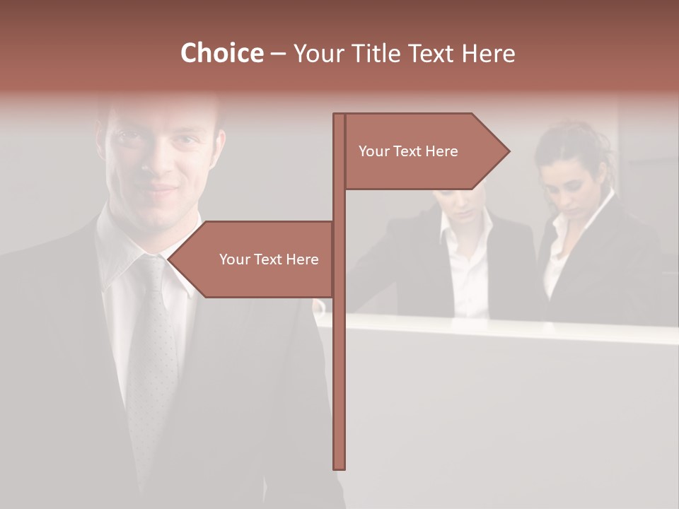 Smiling Success Man PowerPoint Template