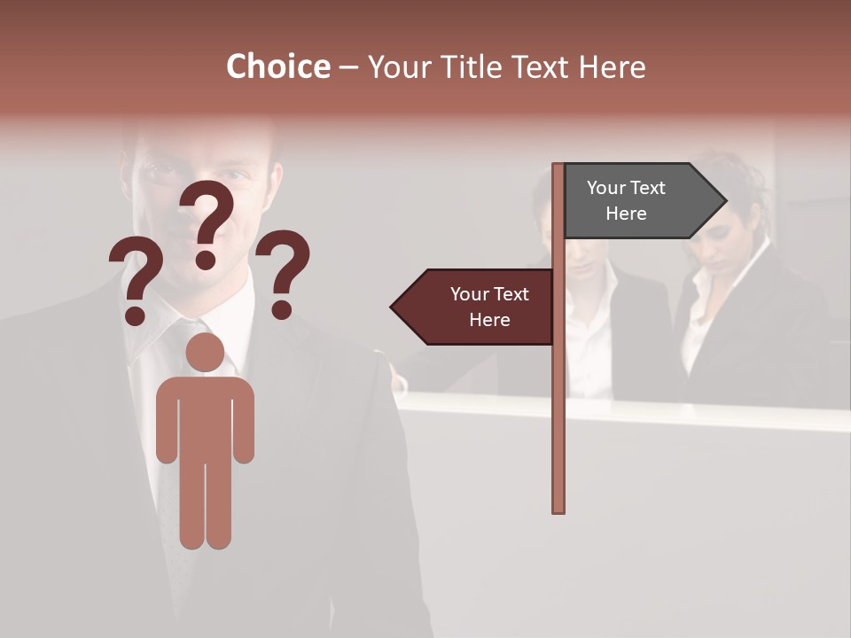 Smiling Success Man PowerPoint Template