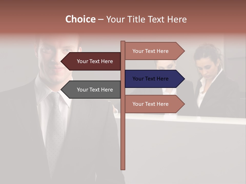 Smiling Success Man PowerPoint Template