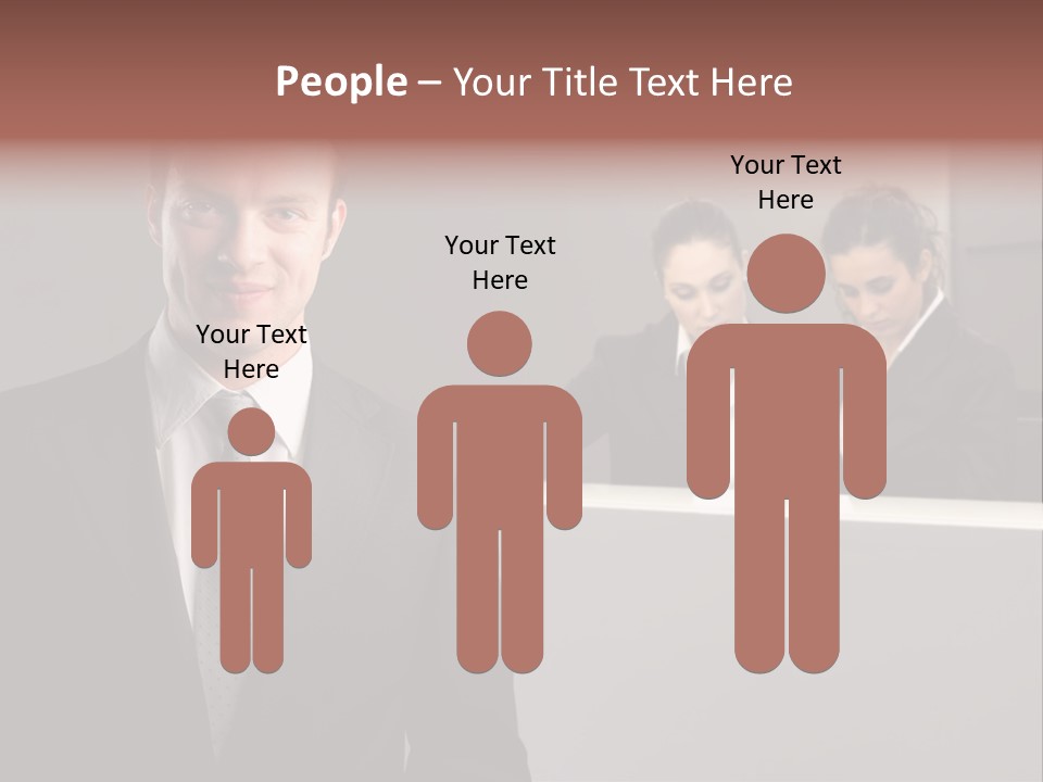 Smiling Success Man PowerPoint Template