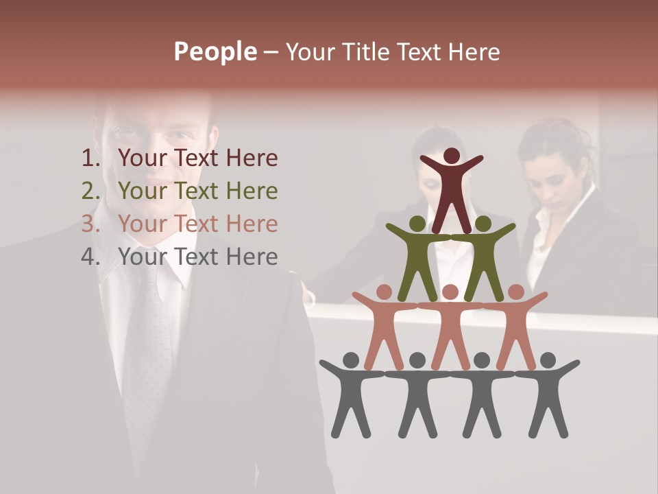 Smiling Success Man PowerPoint Template