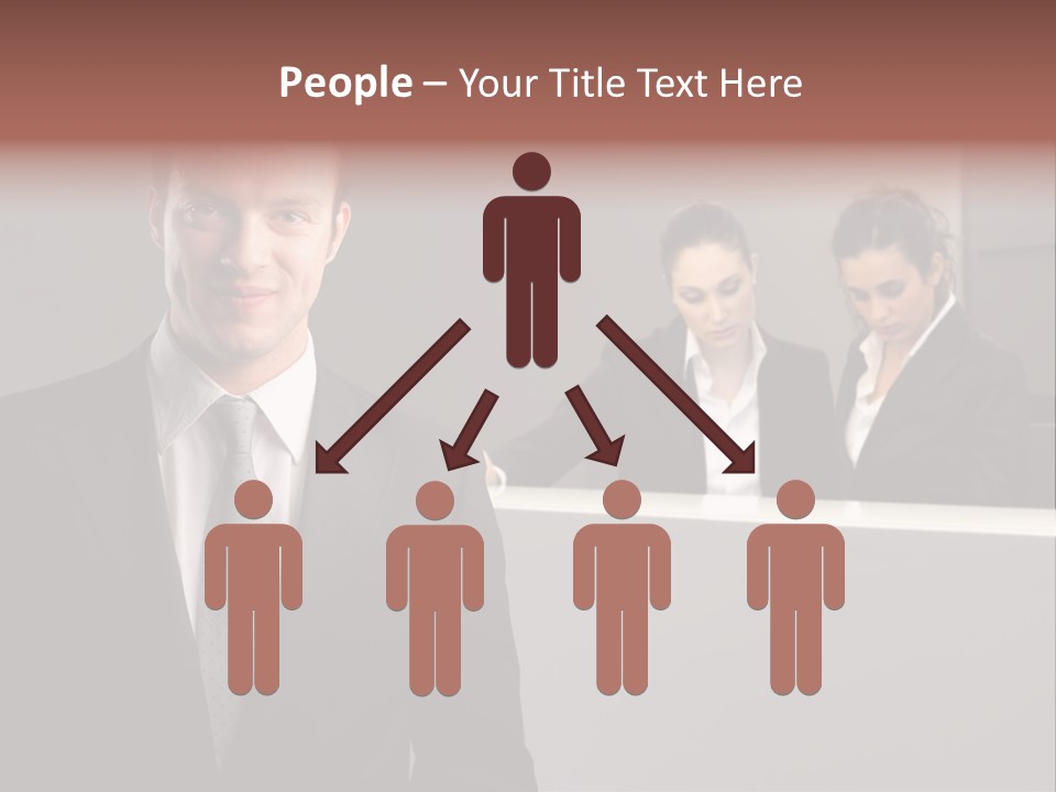 Smiling Success Man PowerPoint Template