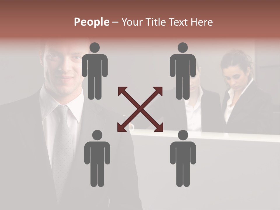 Smiling Success Man PowerPoint Template