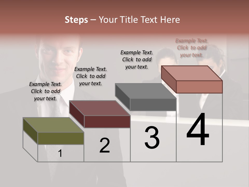 Smiling Success Man PowerPoint Template