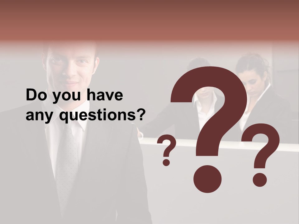 Smiling Success Man PowerPoint Template