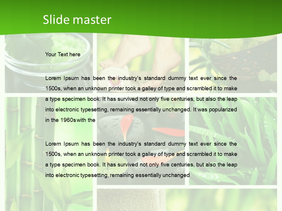 Bamboo Medical Legs PowerPoint Template