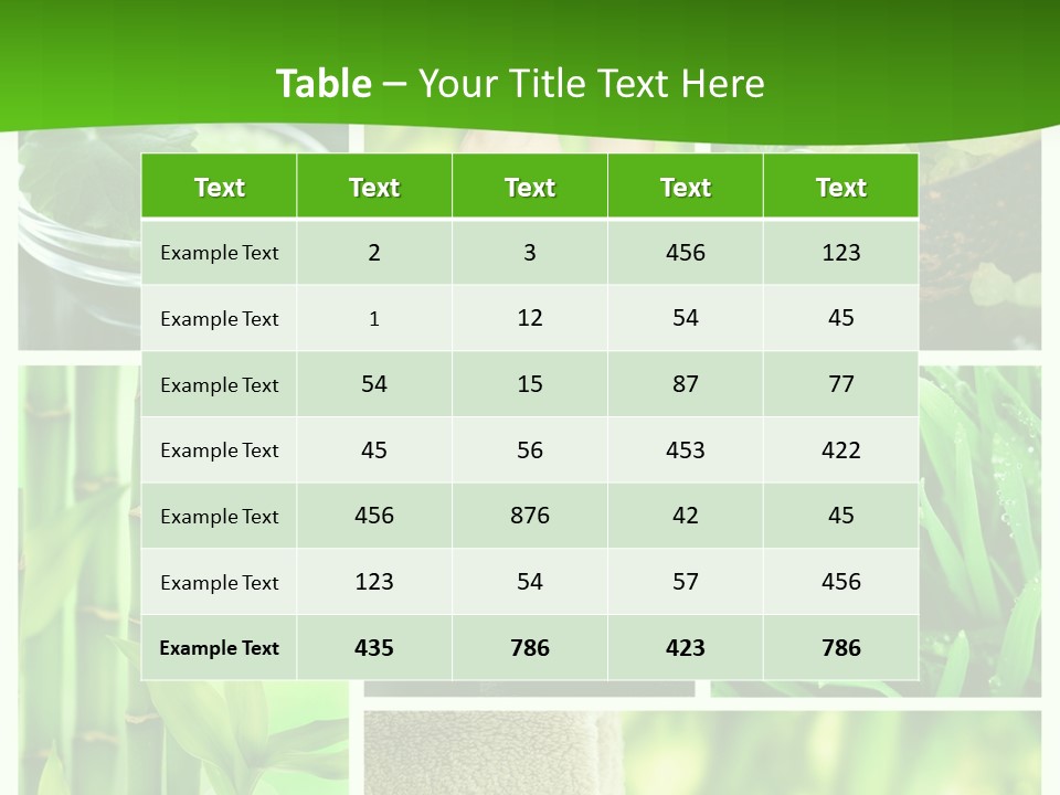 Bamboo Medical Legs PowerPoint Template