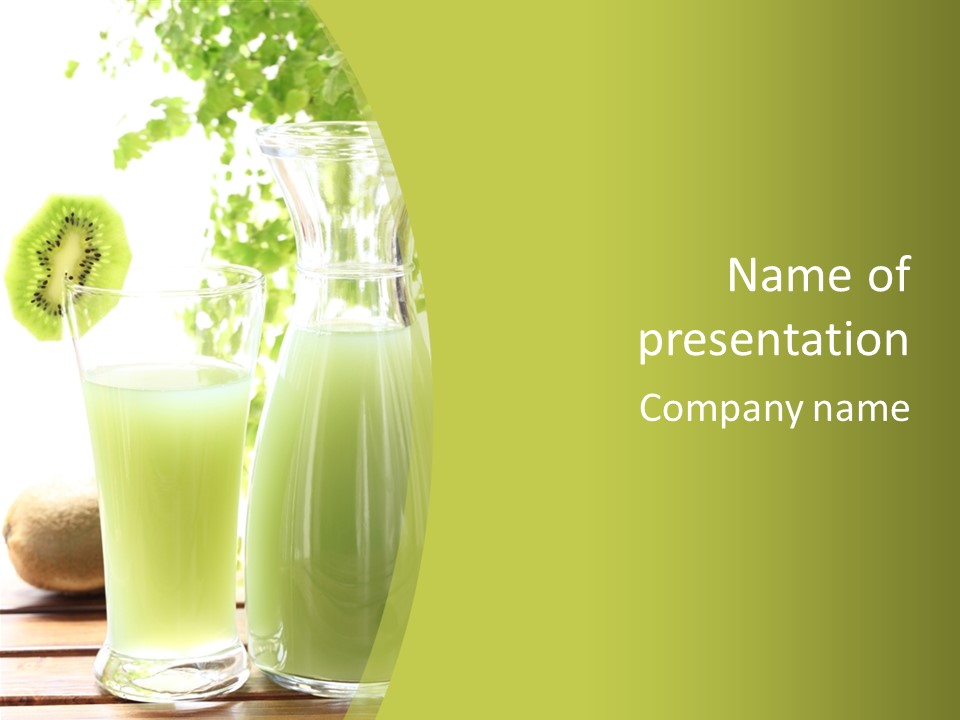 Drink Tropical Healthy PowerPoint Template