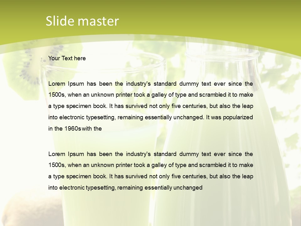 Drink Tropical Healthy PowerPoint Template
