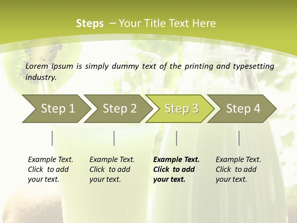 Drink Tropical Healthy PowerPoint Template
