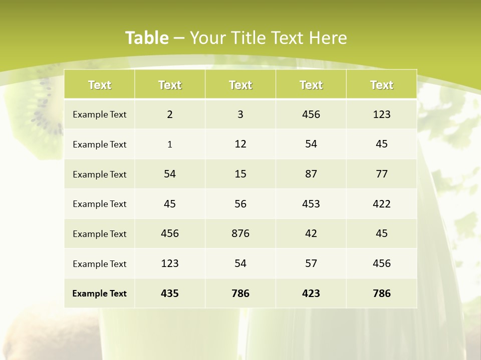 Drink Tropical Healthy PowerPoint Template