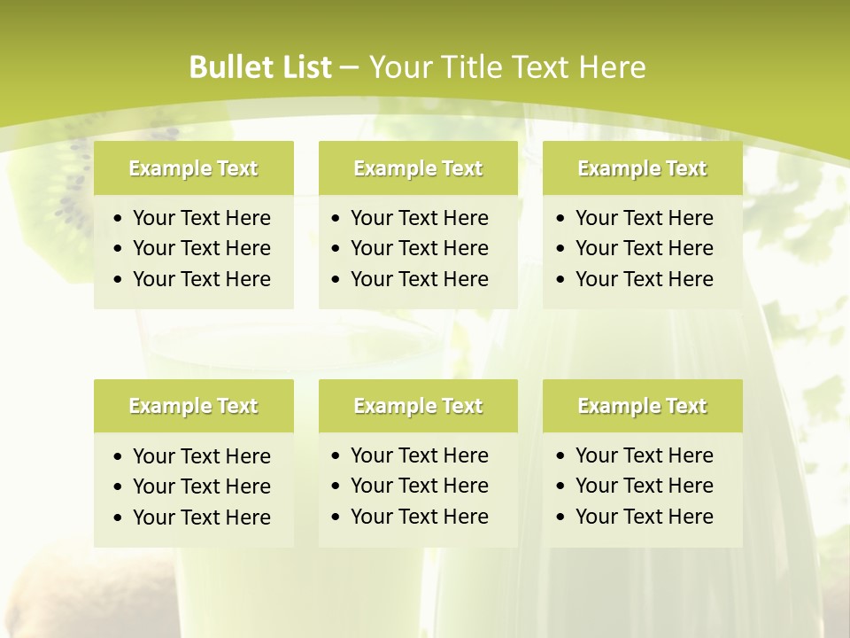 Drink Tropical Healthy PowerPoint Template