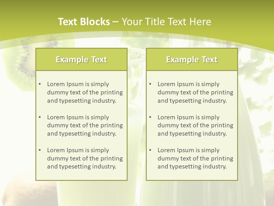 Drink Tropical Healthy PowerPoint Template