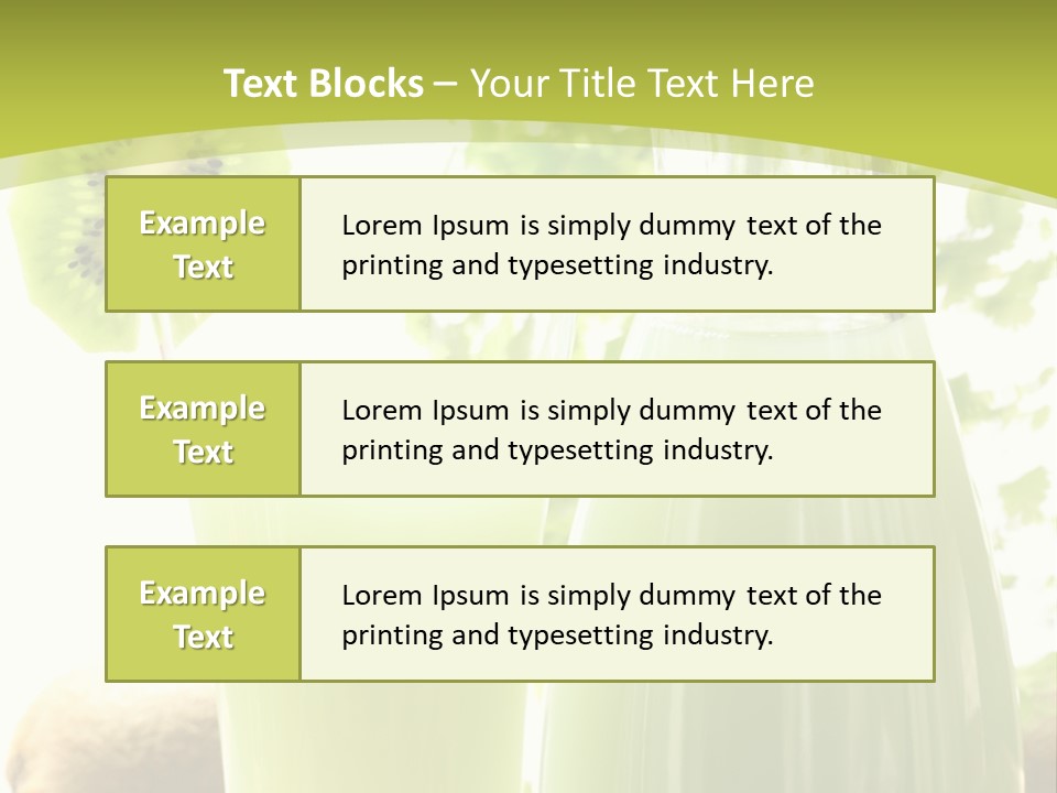 Drink Tropical Healthy PowerPoint Template