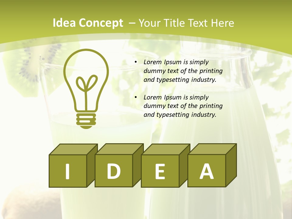 Drink Tropical Healthy PowerPoint Template