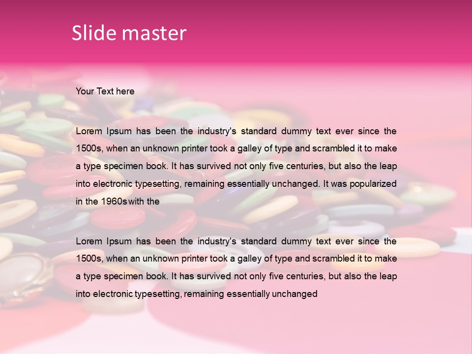 Pool Clothes Macro PowerPoint Template