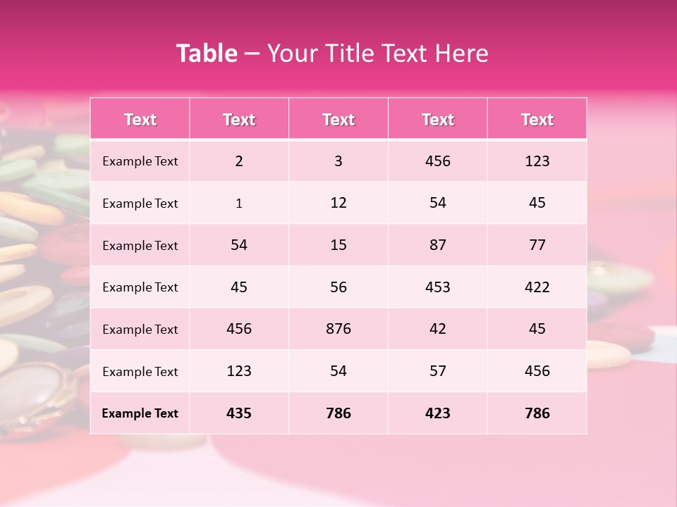 Pool Clothes Macro PowerPoint Template