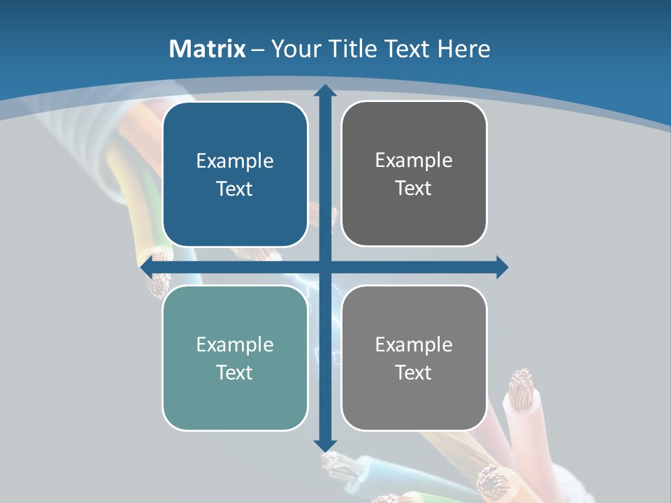 Fire Electric Shock PowerPoint Template