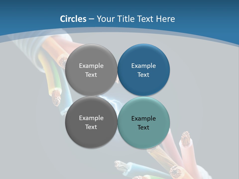 Fire Electric Shock PowerPoint Template