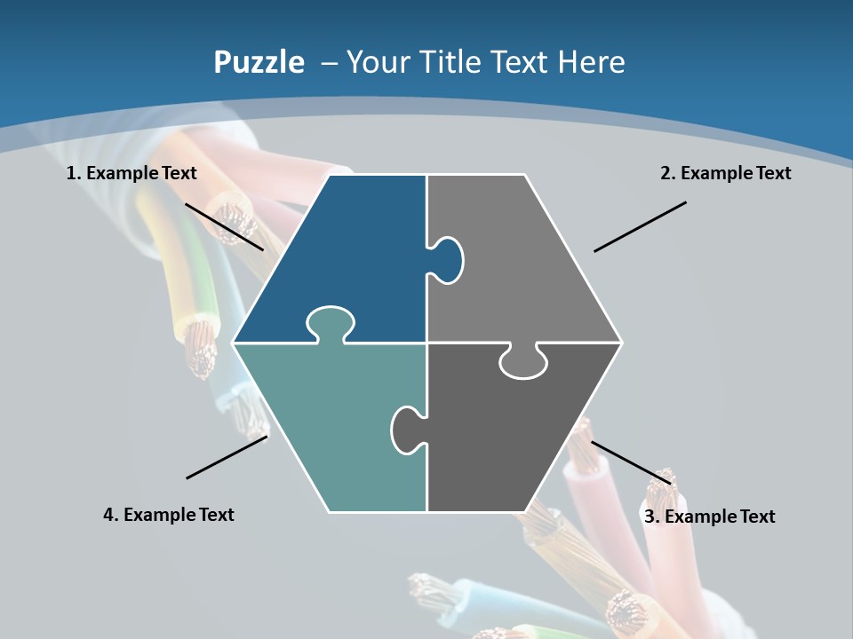 Fire Electric Shock PowerPoint Template