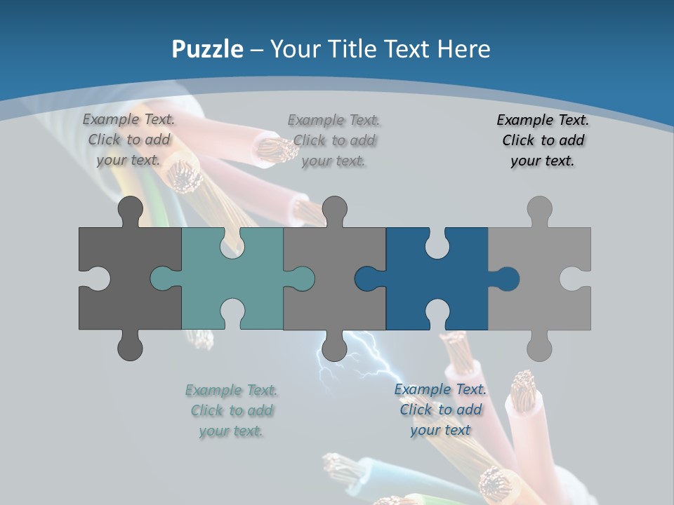 Fire Electric Shock PowerPoint Template